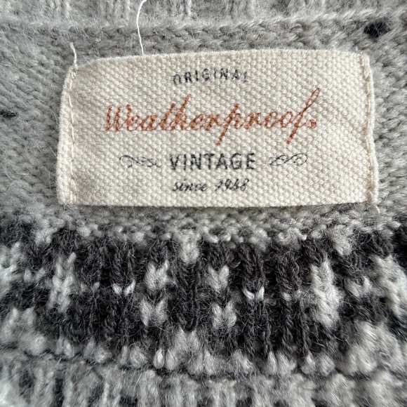 Weatherproof Gray Patterned Women's Sweater - Picture 4 of 5